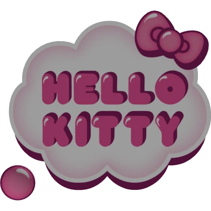 Hello Kitty text bubble