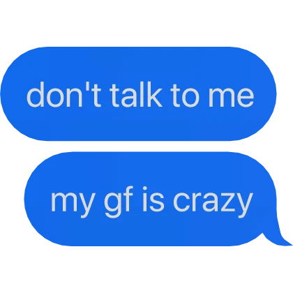 partner is cray matching text message