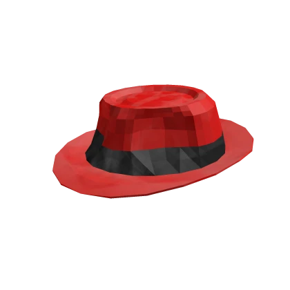 Red Sparkle Time Fedora