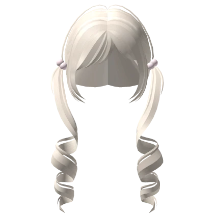 ꒰┊Angelic Long Curly Pigtails In Blonde