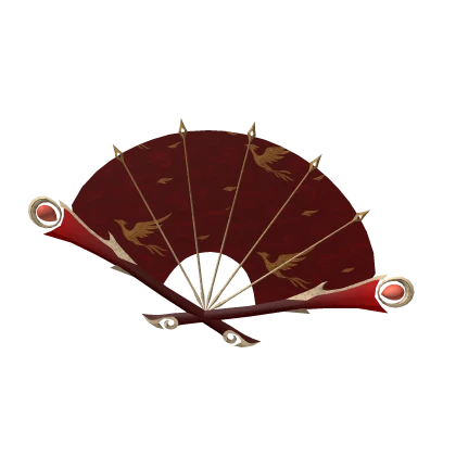 Red Oriental Fan
