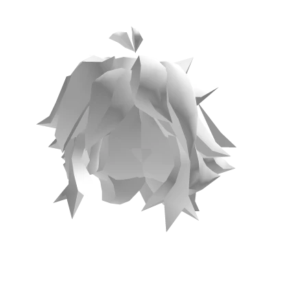 Blocky Short White Hair