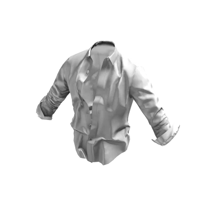 ʚ♡ɞ  Messy Plain White Open Button Up Top