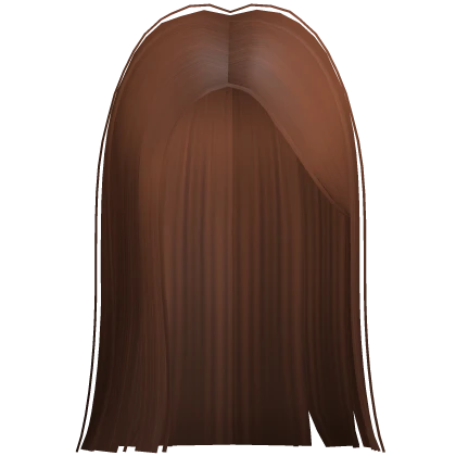 Mid Brunette Brown Straight Trendy Girl Hime Hair