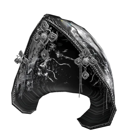 Ethereal Black Goth Yabujin Y2K Evade Couture Hood