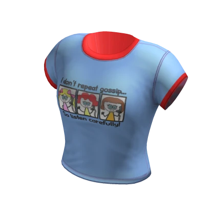 Retro/Vintage tee | Dark Blue & Red