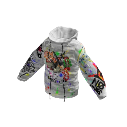 Hoodie White Arcanae