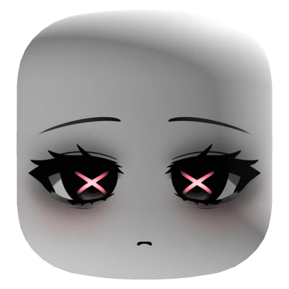 X_X Cute Pretty Face With Black Eyes - White