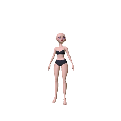 BB Girl Doll Body Blue Eyes HF