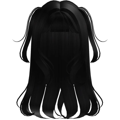 Black Wavy Pigtails Hair