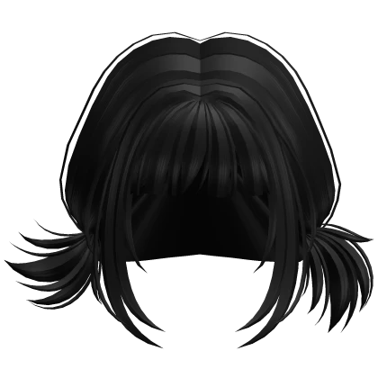 Elegant Short Pigtails in Black
