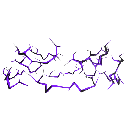 Purple Glitched Lightning Aura Top