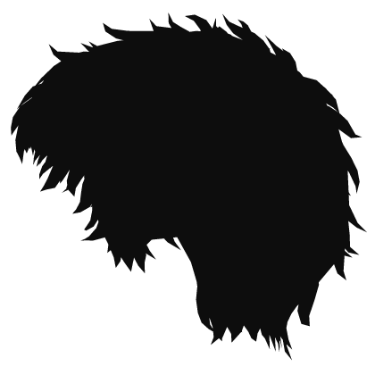 Black Short Spiky Anime Hair