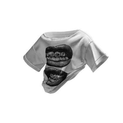 Y2K Off Shoulder Tucked Shirt Grillz