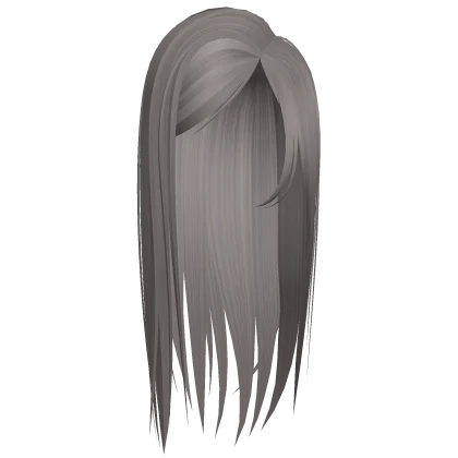 ☆ long straight side parted hair 