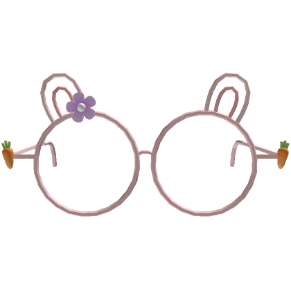 Cute Pink Bunny Glasses