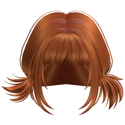Dreamy Orange Elegant Short Pigtails