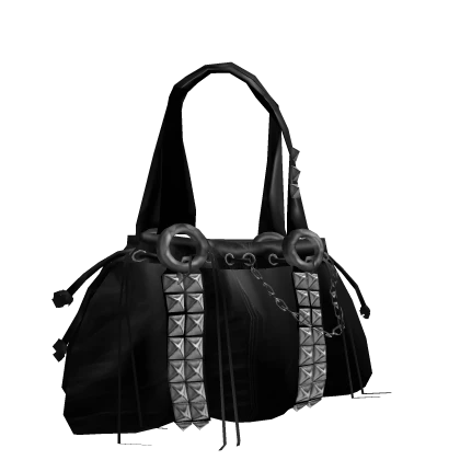 black leathered stud bag ; wrath destruction