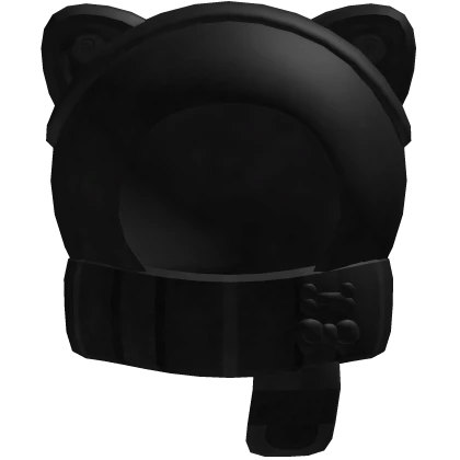 ♱ Cat Scarf Hood In Black