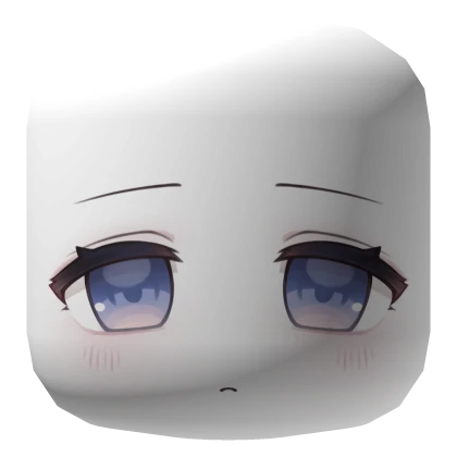 sad lost ocean eyes anime doll chibi face