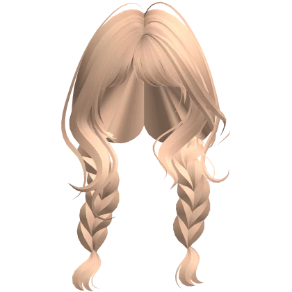 Blonde Wavy Braided Pigtails