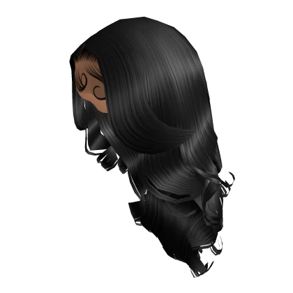 Curled Middle Part [Black]
