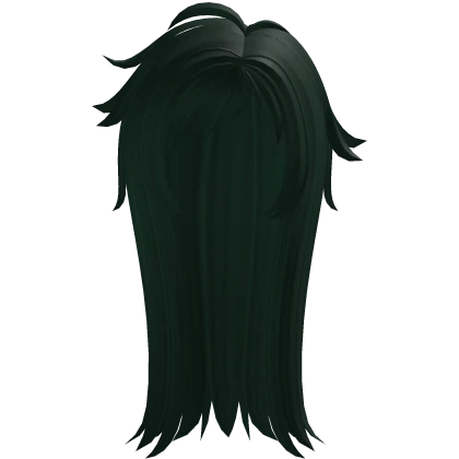 Scene Side Parted Hair In Dark Green