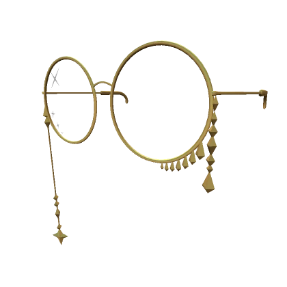 1.0 Gold Round Jewelled Glasses