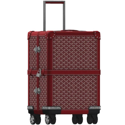 Goyard Red Bourget PM Trolley Case