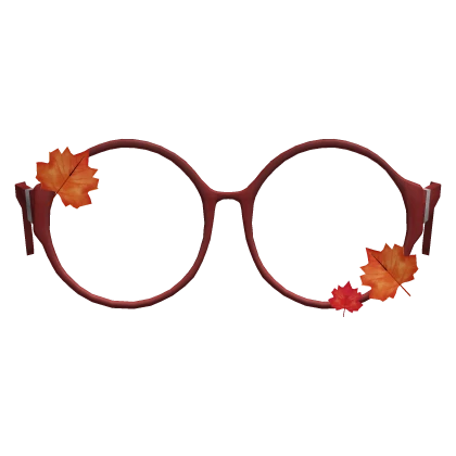 Red Fall Leaves Glasses