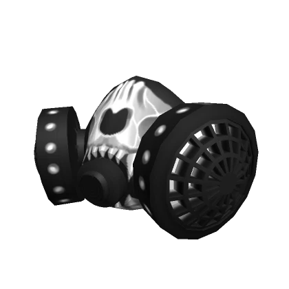 White Skull Neon Respirator