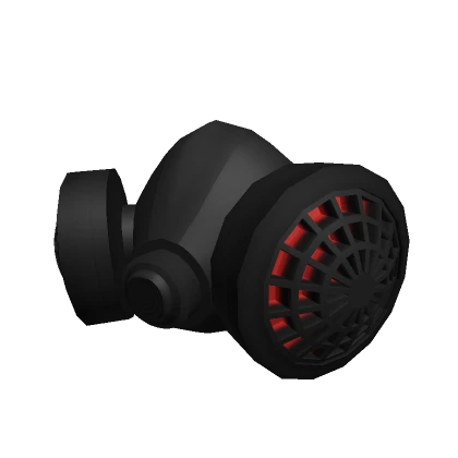 Black Red Neon Respirator