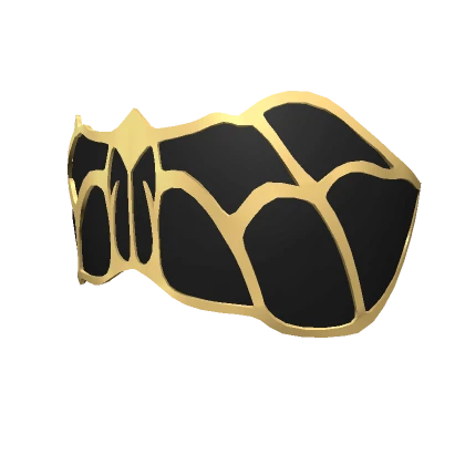 Black & Gold Ornate Blindfold