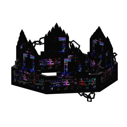 [GLITCH] Tv Static Chained Animated 8-Bit Crown