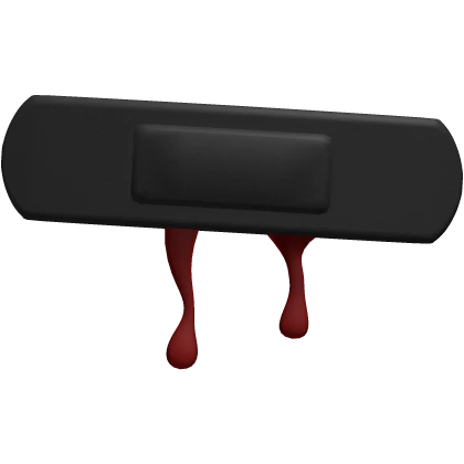 Emo Nosebleed Bandaid Bandage Black