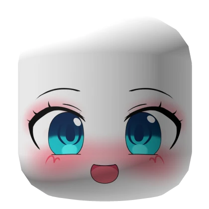 Obsolete Meat Miku blue anime face mask vocaloid