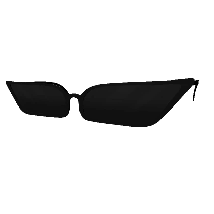 Sharp Cateye Glasses Black