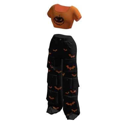 Y2K Cargo Pants & Crop Top Halloween