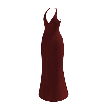 ♡ Glamourous Sleeveless Silk Red Dress