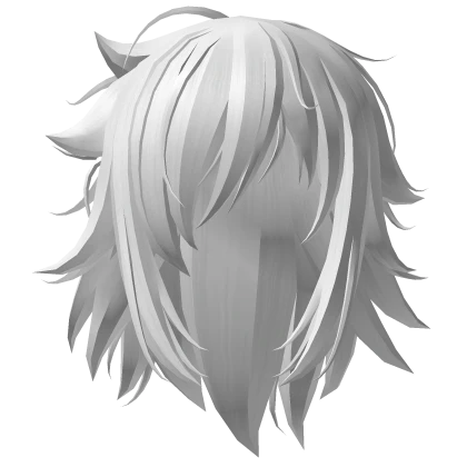 Scene White Sleepy Messy Hair