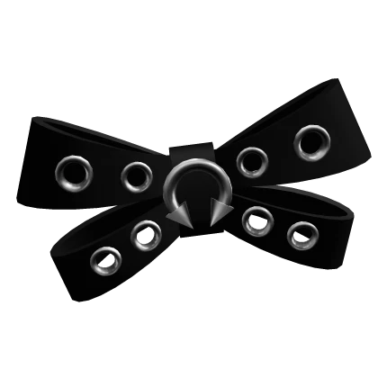 cute black emo gothic septum hair bow 
