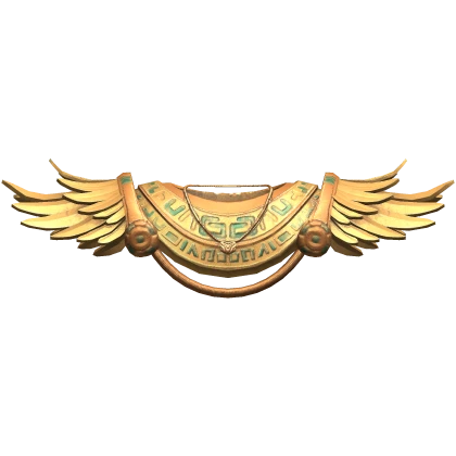 Egyptian Golden Feather Neck Plate Armour Woman