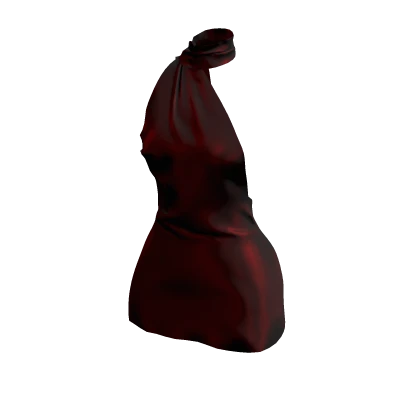 Elegant Velvet Silk Scarf Dress