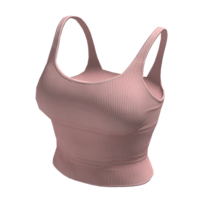 Tank Top Pink Tight Basic Cami Baddie Tee Shirt