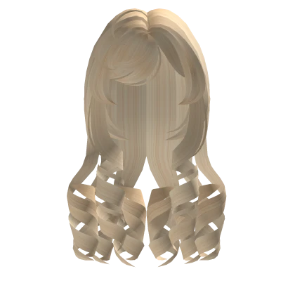 blonde cute long swirly doll princess curls