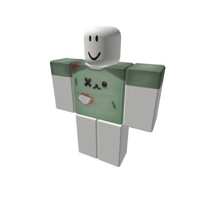 halloween zombie round kitty beanie top ( m )