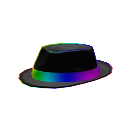 Rainbow Cartoony Fedora