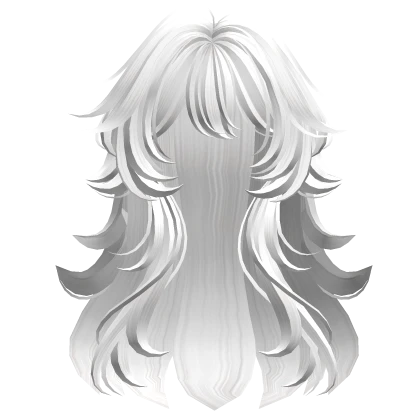 Super Fluffy Wavy Anime Hairstyle (White)
