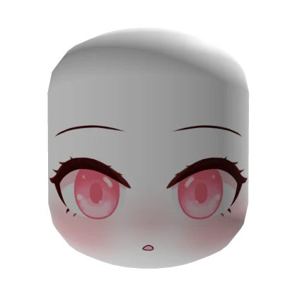 Cute Girl Pink Eyes Anime Face ♥