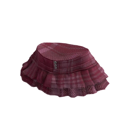 Denim Magenta Pink Mini Skirt